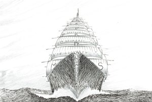 Storm Creators Southwest Cape, 2023 (tinta és ceruza papíron) alkotó: Vincent Alexander Booth