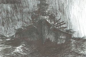Tirpitz nehéz időben 1942, 2004 alkotó: Vincent Alexander Booth