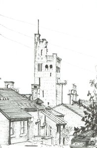 Torony Knutsfordban, 2003 (Tinta papíron) alkotó: Vincent Alexander Booth