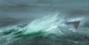 A USS Spence elveszett a csendes-óceáni tájfunban 1944. december 18-án, 2019. alkotó: Vincent Alexander Booth