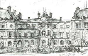Luxembourg Garden Paris, 2003, (Tinta papíron) alkotó: Vincent Alexander Booth