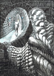 27. oldal, The Castle in the Forest of Findhorn, 2006, (tinta, papír) alkotó: Vincent Alexander Booth