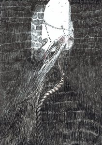 33. oldal, The Castle in the Forest of Findhorn, 2006, (tinta, papír) alkotó: Vincent Alexander Booth