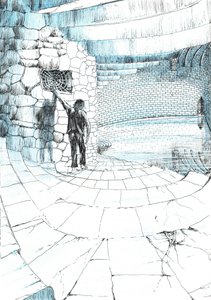 39. oldal, The Castle in the Forest of Findhorn, 2006, (tinta papíron) alkotó: Vincent Alexander Booth