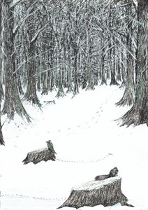 5. oldal, The Castle in the Forest of Findhorn, 2006, (tinta papíron) alkotó: Vincent Alexander Booth