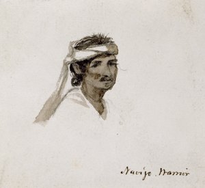 Navajo harcos, 1869-1871 (akvarell)