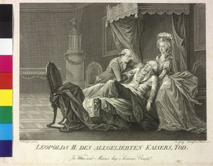 II. Leopold császár halála alkotó: Vincent George Kininger