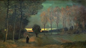 Őszi táj este, 1884. alkotó: Vincent van Gogh