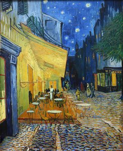 Café Terrace at Night Kávéház terasz éjjel, 1888. alkotó: Vincent van Gogh