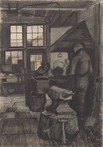 Forge, 1882. alkotó: Vincent van Gogh
