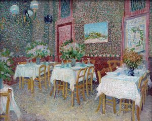 Egy étterem belseje, 1887. alkotó: Vincent van Gogh