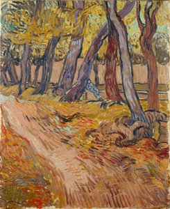 Út a kertben a Saint-Rémy-i menedékháznál, 1889. alkotó: Vincent van Gogh
