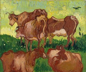 A tehenek Jacob Jordaens után, 1890. alkotó: Vincent van Gogh