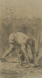 A kaszás köles után, 1880. alkotó: Vincent van Gogh