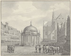 A haarlemi Grote Markt kormányrendeletének eskütétele, 1787. szeptember 5.