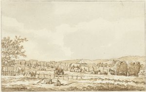 Katonai tábor a Droogbergen, Overveenben, 1787. szeptember 19