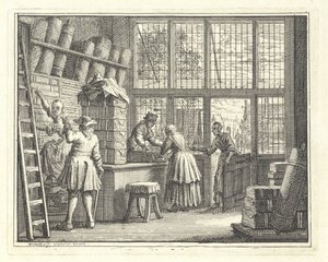 Egy textilbolt belseje alkotó: Vincent Laurensz. van der Vinne (II)