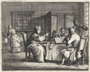 Zenetanár diákokkal alkotó: Vincent Laurensz. van der Vinne (II)