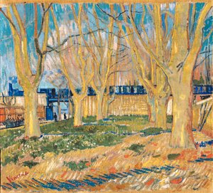 "Pláne sugárút az Arles állomás közelében" (Avenue of Plane Trees near Arles Station) Vincent van Gogh (1853-1890) festménye 1888 Párizs, Rodin Múzeum alkotó: Vincent van Gogh