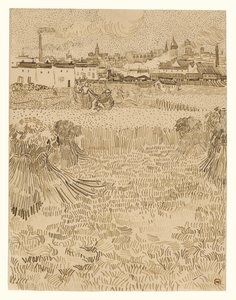 Arles: kilátás a búzamezőkről alkotó: Vincent van Gogh
