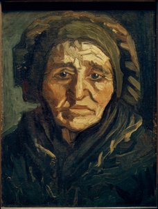 Gazda felesége: sötét csuklyás öregasszony alkotó: Vincent van Gogh
