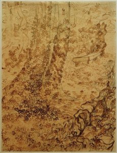 Borostyános fák a szanatórium kertjében alkotó: Vincent van Gogh