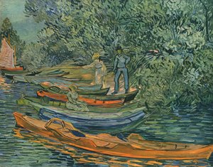 A folyó partja evezős csónakokkal, Auvers, 1890, 1947. alkotó: Vincent van Gogh
