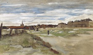 "Blanchisserie à Scheveningen" Scheveningeni fehérítőműhely (előlap); "Femme de Scheveningen" Scheveningeni nő (hátlap). alkotó: Vincent van Gogh