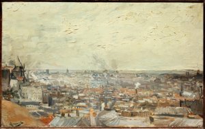 Kilátás Párizsra a Montmartre felől alkotó: Vincent van Gogh