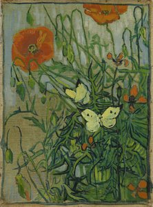 Pillangók és pipacsok alkotó: Vincent van Gogh