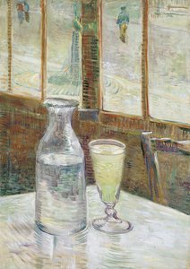 Kávéházi asztal abszinttal alkotó: Vincent van Gogh