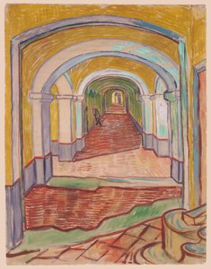 Folyosó az elmegyógyintézetben alkotó: Vincent van Gogh