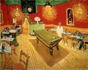 Az éjszakai kávézó az arles-i Place Lamartine-on alkotó: Vincent van Gogh