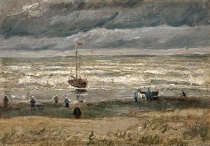 Holland: Zeegezicht bij Scheveningen A tengerre néző kilátás Scheveningenben alkotó: Vincent van Gogh