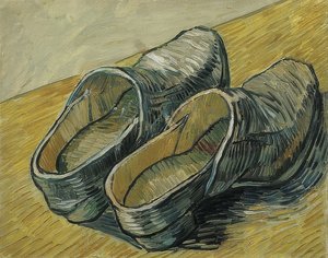 Egy pár bőrpapucs. 1889 alkotó: Vincent van Gogh