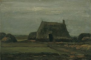 Gazdaság halom tőzeggel alkotó: Vincent van Gogh