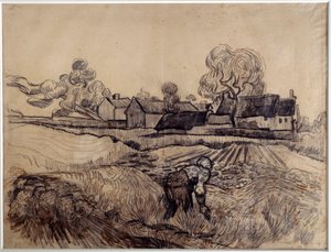 Elpoi atya farmrajza, Vincent Van Gogh (1853-1890) (Ec. Hol) 1890 Dim. 0,48 x 0,61 m Párizs. Orsay Múzeum alkotó: Vincent van Gogh