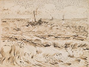Halászhajók Saintes-Maries-de-la-Merben alkotó: Vincent van Gogh