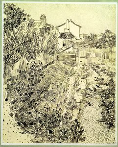 Virágos kert, 1888 alkotó: Vincent van Gogh