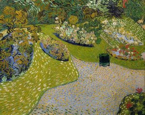 Kert Auversben. 1890 alkotó: Vincent van Gogh