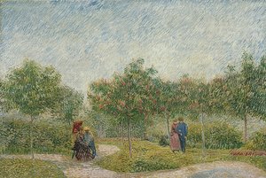 Kert párokkal: Saint-Pierre tér. 1887 alkotó: Vincent van Gogh