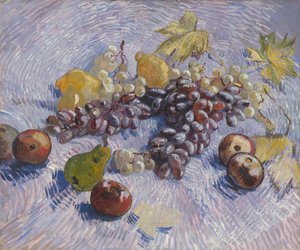 Szőlő, citrom, körte és alma, 1887 alkotó: Vincent van Gogh