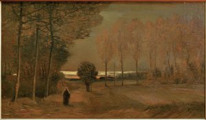 Őszi táj az esti órákban alkotó: Vincent van Gogh