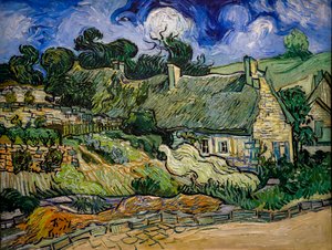 Ház szalma mennyezettel Cordeville-ben alkotó: Vincent van Gogh