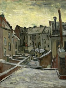 Házak hátulról, Antwerpen par Gogh, Vincent, van (1853-1890). Olaj, vászon, mérete: 43,7x33,7 alkotó: Vincent van Gogh
