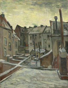 Házak hátulról nézve alkotó: Vincent van Gogh