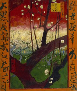 Japonaiserie: Virágzó szilvakert (Hiroshige nyomán), Párizs alkotó: Vincent van Gogh