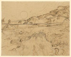 Búzamező, az arató alkotó: Vincent van Gogh