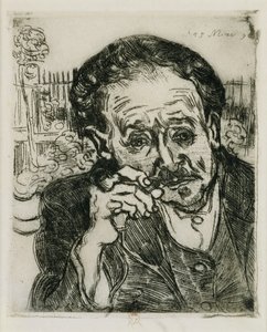 Férfi pipával: Doktor Gachet portréja; Férfi pipával: Doktor Gachet portréja, 1890 alkotó: Vincent van Gogh
