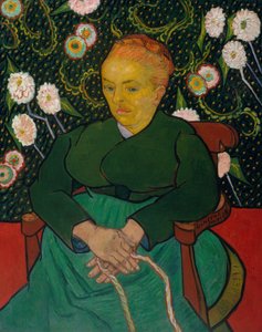 La Berceuse nő, bölcsőt ringatva, Augustine-Alix Pellicot Roulin, 1851-1930, 1889. alkotó: Vincent van Gogh